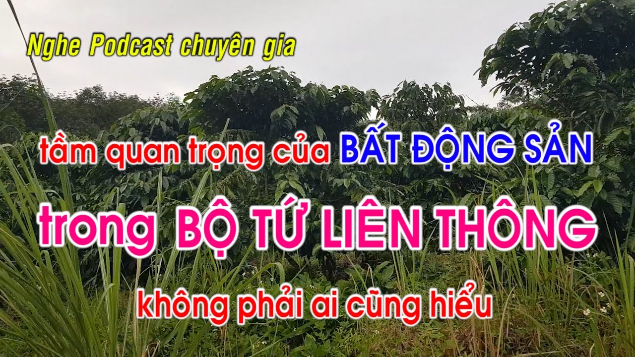 bất động sản sẽ đi về đâu ? trong bộ tứ liên thông các  hãy nghe podcast của chuyên gia cấn văn lực