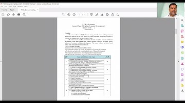 Introduction of T.Y.B.A  Economics Syllabus