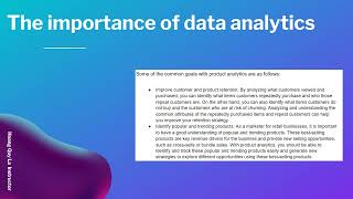 Introduction to Product Analytics.