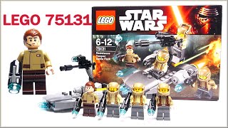 Лего LEGO Star Wars 2016 Resistance trooper Battle pack review Lego set 75131