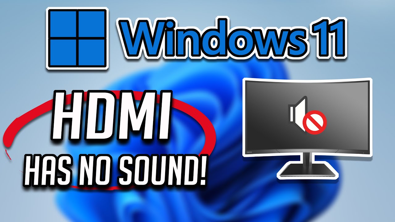 HDMI No Sound in Windows 11 When Connect to TV - No HDMI Device Detected FIX - YouTube