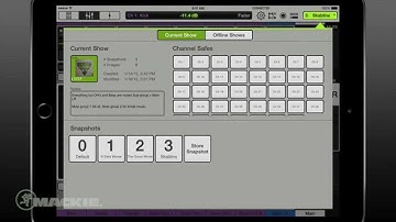 Mackie DL Series - Using shows and snapshots