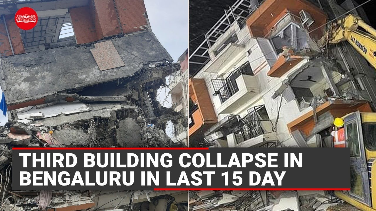 Watch | Third building collapse in Bengaluru in last 15 days - YouTube