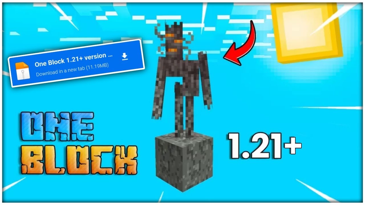 🌎 NEW ONE BLOCK Survival Map for Minecraft PE 1.21+ 🔥 - YouTube