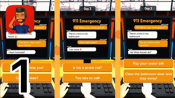 911 Emergency Dispatcher Game - Send the HELP needed NOW! Gameplay Day 1 - 3 (IOS/Android)