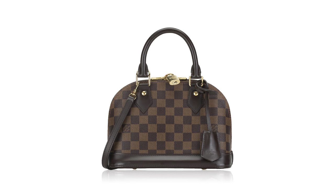 louis vuitton damier alma bb cross body handbag