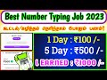 I earned  1000  1 day  100  5 day  500 live proof best number typing job part time job