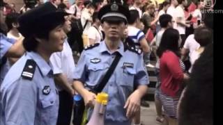広州 数千人が市場内店舗の家賃を巡り抗議 20151013