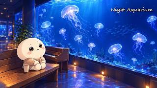 Night Aquarium 🪼 Dreamy Celesta Lofi to Relax & Sleep | Mochio LoFi Music