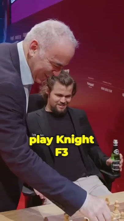 Magnus did it again 💀 arrives late with Garry Kasparov #chess #magnuscarlsen
