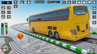 不可能なバスジャンプ😱メガランプバスシミュレーターチャレンジ - Androidゲームプレイ screenshot 4