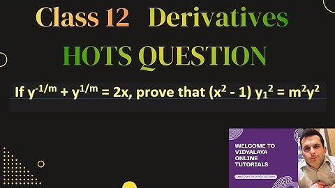 Derivatives | Class 12 | Applied Maths | HOTS Question | Exercise 5.1 | CBSE Handbook Question 