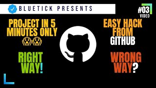 How to import projects from GitHub | BlueTick