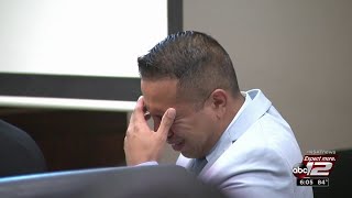 Video: Jury views graphic crime scene video in murder trial; defendant sobs