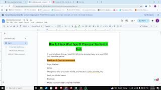 How To Check What Type Of Processor You Have In Bash - Full Guide