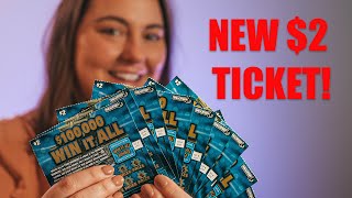 ASMR BRAND NEW 2 Dollar Ticket! $100,000 Win It All Mass Lottery Ticket screenshot 5