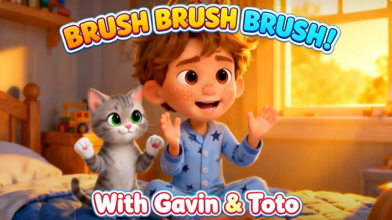Cozy Bedtime Song with Gavin & Toto | Brush Teeth & Pajamas Lullaby✨