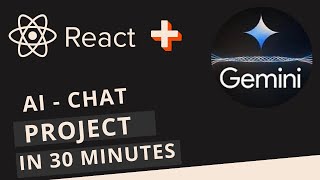 Create AI Chat App using React JS and Google Gemini API in 30 minutes.