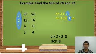 FINDING THE GCF USING CONTINUOUS DIVISION