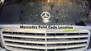 Mercedes Paint Code; How to Find It on ANY Model!