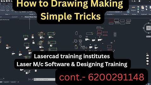 How to Drawing Making AutoCAD, Lasercad training hub Here All Type Of Laser M/c Training Available