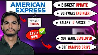 American Express Software Engineer I | Software Development Jobs | Off Campus Drive | Bangalore