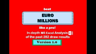 How to win EuroMillions | Euro Millions | excellent strategy using MS Excel analysis | lottery screenshot 1
