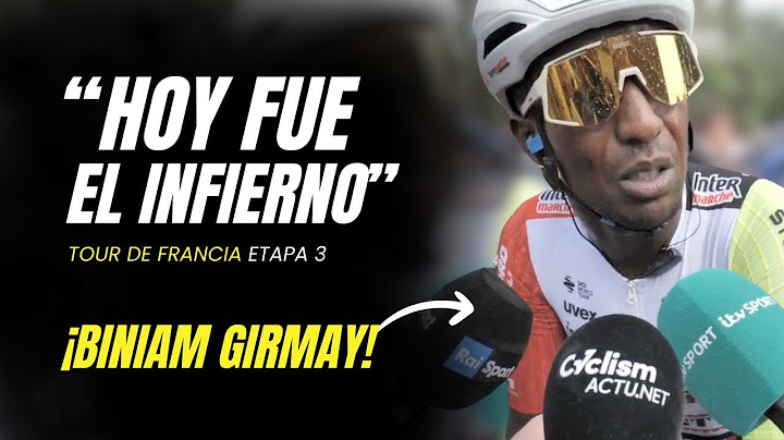 ¿quería PARAR? ¡"un INFIERNO"! Biniam GIRMAY. Etapa 3 Tour de Francia