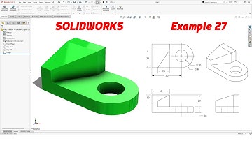 SolidWorks Tutorial – Example 27 | Simple 3D Modeling for Beginners