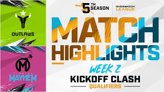 Houston @OutlawsOW vs @FLMayhem  | Kickoff Clash Qualifiers Highlights | Week 2 Day 3