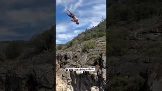 Would you jump?? #cliffjumping #summer #river #platform #jump #crazy #trending #travel #adventure