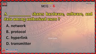 shares hardware, software, and data among authorized users , Computer Software MCQ 6 , Bagha Rizvan screenshot 5