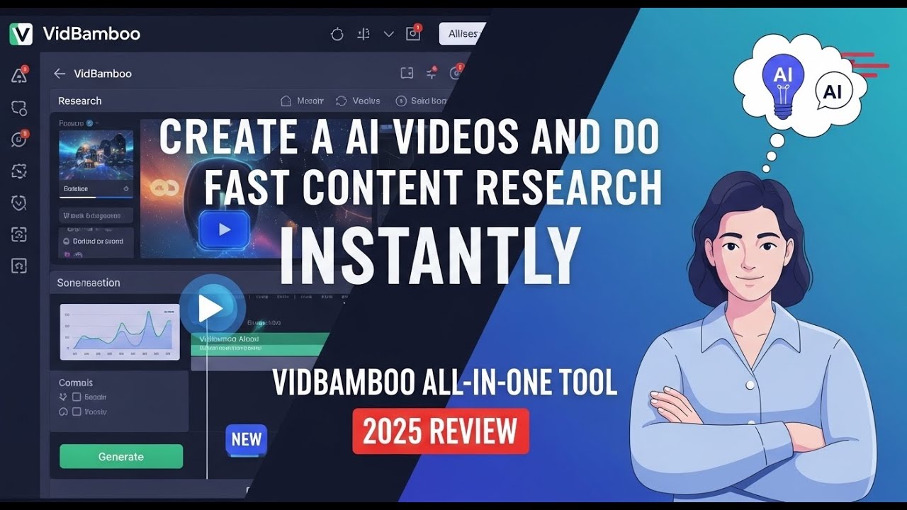 Create AI Videos and Do Fast Content Research Instantly  VidBamboo All in One Tool 2025 Review