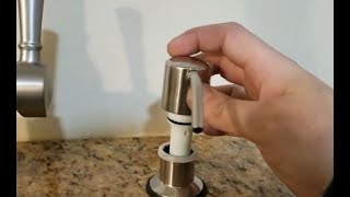 How to refill built in soap dispenser and what NOT to do
