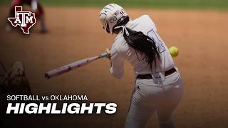 Softball Highlights: Oklahoma 4, A&M 3