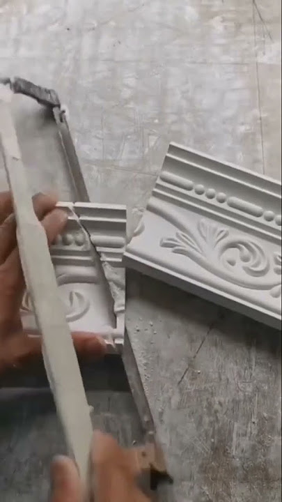 How to cut gypsum cornice corners #shorts