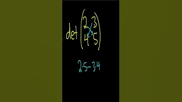How to Find the Determinant of a 2 x 2 Matrix #shorts