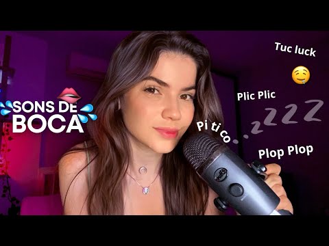 ASMR SONS DE BOCA COM ECO  VOCÊ VAI DORMIR RAPIDINHO😴💤
