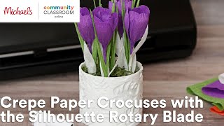 Online Class: Crepe Paper Crocuses with the Silhouette Rotary Blade | Michaels