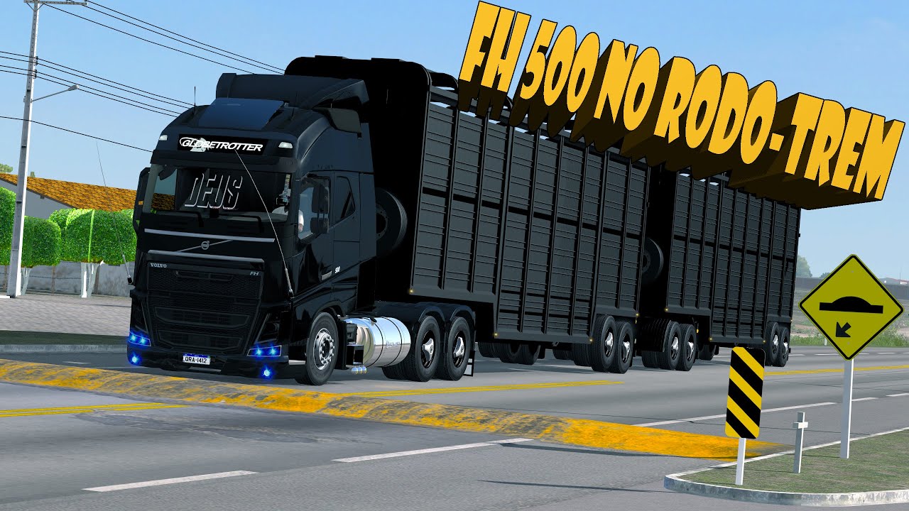 VOLVO FH 500 NO RODO-TREM BOIADEIRO - FAZENDA NA BAHIA - ETS 2 MODS BR