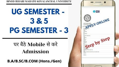 BBMKU UG Semester-3 Online Admission Form Fill Up||PG Semester-3 Admission||B.A/B.SC/B.COM