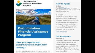 v20231220 Global Green Development Group USDA Discrimination Financial Assistance Program