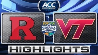 Russell Athletic Bowl 2012: Rutgers vs Virginia Tech Highlights