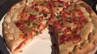 Camp Chef Woodwind Papa Murphy's Stuffed Crust Pizza Aug 2017