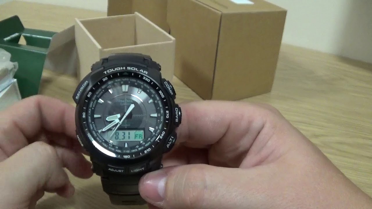 Casio Pro-Trek PRW-5100-1ER Unboxing and Review