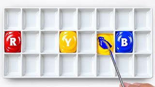 3 Amazing CRAZIEST Color Mixing Ideas Using Only Primary Colors
