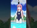 水泳中に引き揚げられる後藤ひとり(ぼっちちゃん)