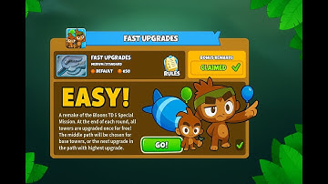 The easiest way to beat FAST UPGRADES. and MOAB MADNESS. (QUEST) || NO MONKEY KNOWLEDGE || BTD6