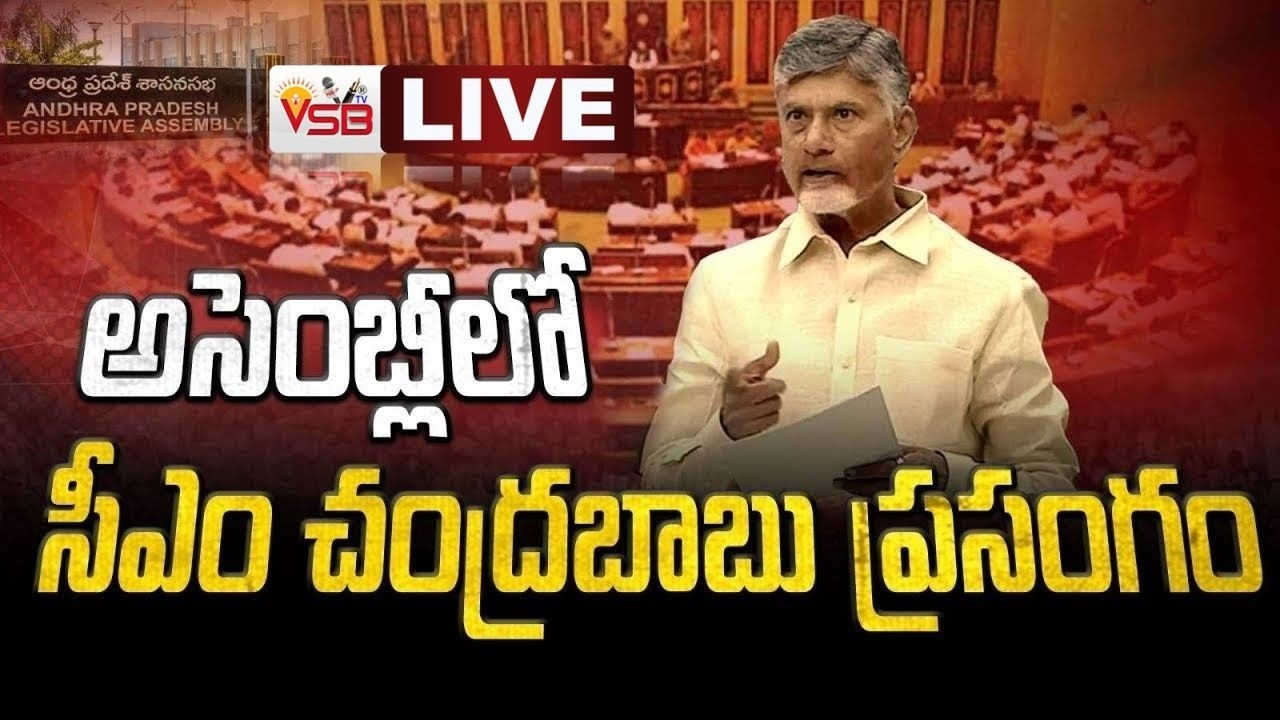 LIVE🔴 : CM Chandrababu LIVE | అసెంబ్లీ లో సీఎం చంద్రబాబు ప్రసంగం | AP Assembly Session || VSB TV