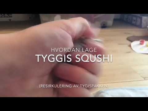 Hvordan lage tyggis squshi (ble litt dårlig)